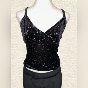 Vintage 90s velvet tank top